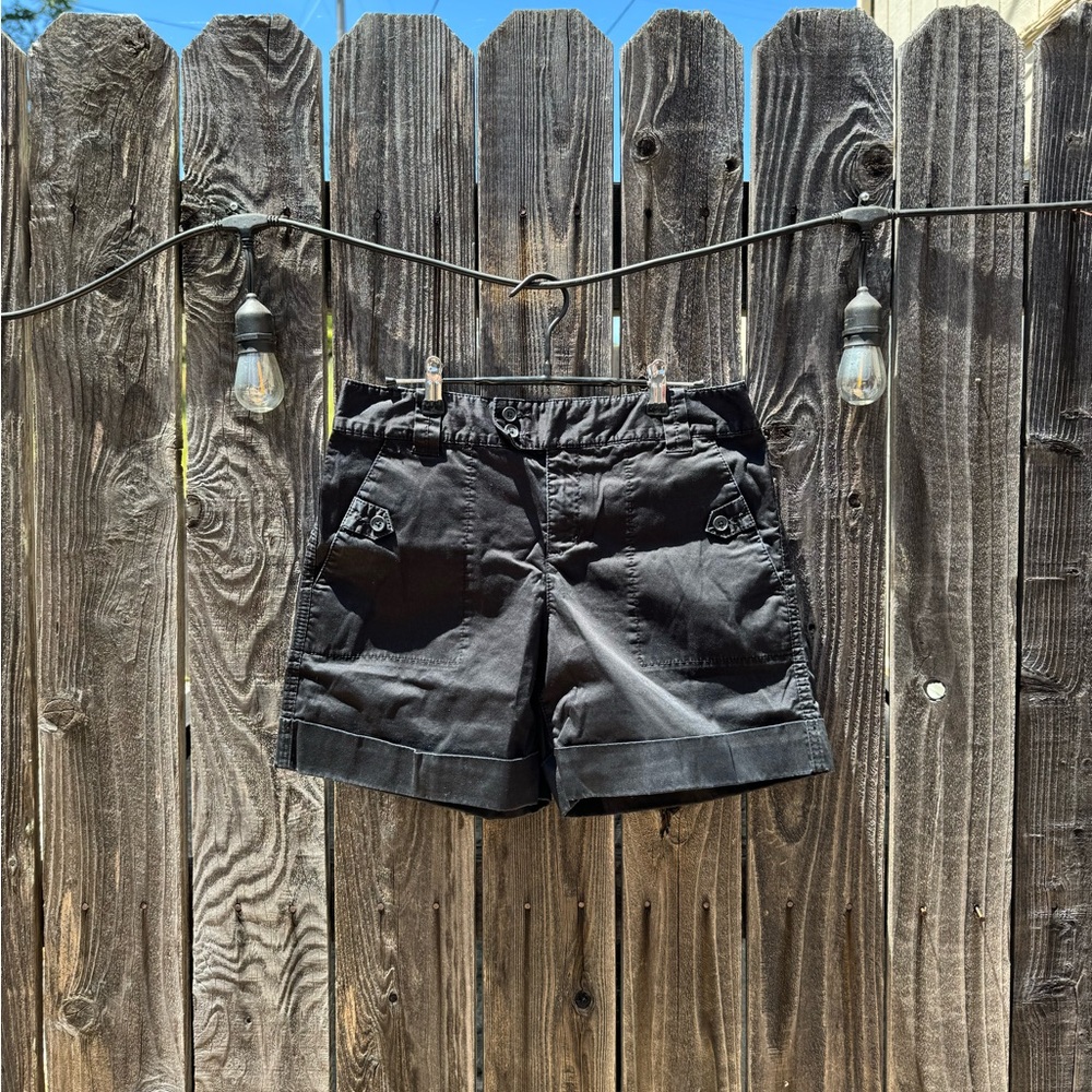 CLEARANCE 3/$15 Banana Republic Martin Fit Black High Rise Bermuda Shorts sz 6
